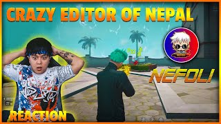 Junior Reacts To Nefoli Unique Style Editor Of Nepal  Garena FreeFire [upl. by Oivat]