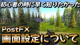 【タルコフ】PostFXについて 見やすい画面設定【解説】タルコフ始めたての時早く知りたかったEscapefromTarkov【タルコフ 初心者】＃EFT＃タルコフ＃初心者 [upl. by Ahsikar]