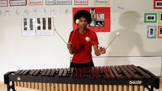 Super Mario Bros on Marimba with 4 Mallets by Aaron Grooves [upl. by Assilaj375]