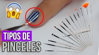 Tipos de Pinceles Para Uñas ¿Como Usarlos [upl. by Anniahs]