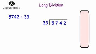 Long Division  Corbettmaths [upl. by Silvestro265]