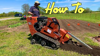 Operating a Trencher  DIY [upl. by Amuwkuhc]