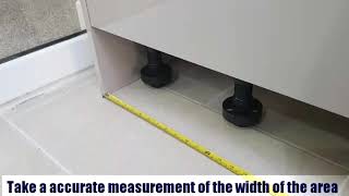 DIYHow to fit a plinth for kitchen units [upl. by Minsk]