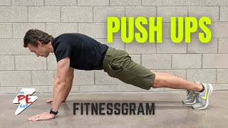 How to do the push ups  FitnessgramTest  The PE guy [upl. by Wolford901]