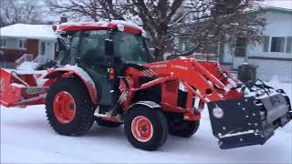 Snow Removal Kubota L6060  Déneigement avec Kubota L6060 [upl. by Bendite372]