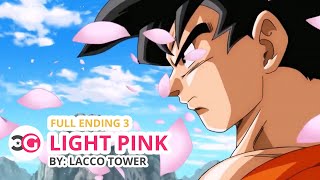 HD Dragon Ball Super Full Ending 3  Light Pink  Romaji Lyrics [upl. by Haswell]