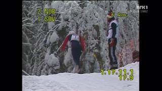 SkidVM 1982  Oslo Holmenkollen  4x10 km [upl. by Ueihttam]