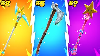 25 SWEATIEST Fortnite Pickaxes Season OG [upl. by Peonir]