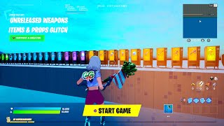 Fortnite Creative Mode  How To Get Unreleased Weapons Items amp Props [upl. by Iona]