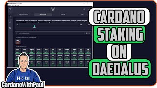 How To Stake ADA Cardano on The Daedalus Wallet  Step by Step [upl. by Sineray]