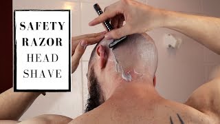 SAFETY RAZOR HEAD SHAVING IS BETTER [upl. by Schlessinger]