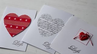 Leuke Valentijnsdag kaarten maken tutorial DIY [upl. by Myranda]