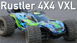 Upgraded Traxxas Rustler 4X4 VXL RC Truck  AMain Employee Car [upl. by Wolpert]