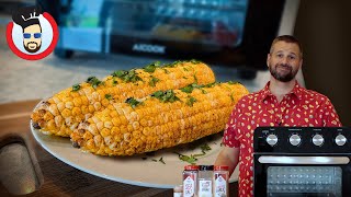 Dad Shows You How to Air Fry Corn on the Cob to Get That Grilled Corn Flavor  Air Fryer Recipe [upl. by Yobybab]