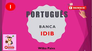 Questões de Português da banca IDIB 1 [upl. by Llevol]