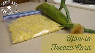 How to Freeze Corn  Easy Cutting Method [upl. by Ecirtael409]