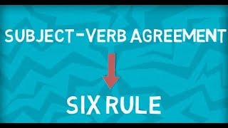 SubjectVerb Agreement  Six important Rules  Part 2 [upl. by Annahvas683]