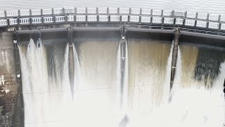 Aerial Footage of North Carolina Dam [upl. by Fifine]