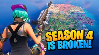 Fortnite Season 4 is so BROKEN invincible glitch [upl. by Alletsirhc]