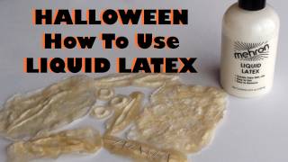 Halloween  Liquid Latex  How to use it amp make your own prosthetics [upl. by Therron757]