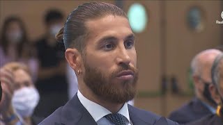 Football Emotional Ramos says goodbye to Real Madrid  AFP [upl. by Huskamp620]