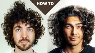 How To Make Coarse Curly Hair Look Good ft Jesses Barbershop [upl. by Htrahddis]