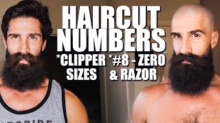 HAIRCUT NUMBERS  HAIR CLIPPER SIZES  HAIR CLIPPER GUIDE [upl. by Niuqaoj]