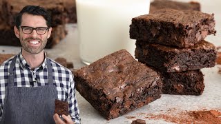 Fudgy Chocolate Brownies Recipe [upl. by Dewhurst]