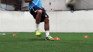 Soccer Speed and Agility  4 Cone Drill [upl. by Elstan682]