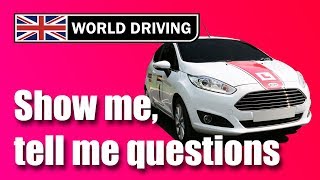 Driving Test Questions Show Me Tell Me Questions [upl. by Orat]