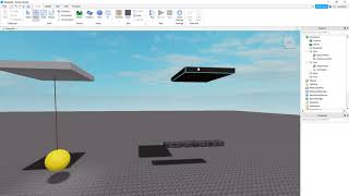 Roblox Studio How to make a basic swinging object [upl. by Aneleairam840]