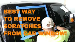 How To Remove Scratch From Car Window cerium oxide full guide [upl. by Carnay]