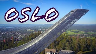 Holmenkollbakken Ski Jump in Oslo Norway DRONE [upl. by Anail479]