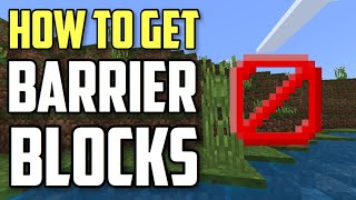 How To Get Barrier Blocks In Minecraft XboxPEPS4Bedrock [upl. by Karel]