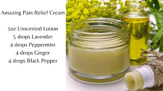 How to Make Your Own Pain Relief Cream with Natural Ingredients [upl. by Avraham]