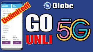 Globe GO UNLI5G l Unlimited 5G Data Internet [upl. by Yarezed]