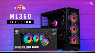 HOW TO Install Cooler Master ML360 Illusion on AM4 amp AM5 Motherboards [upl. by Glick]