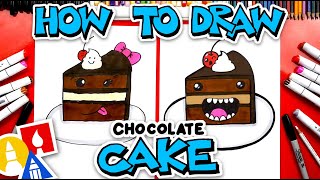 How To Draw Funny Chocolate Cake [upl. by Colson]