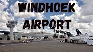 WINDHOEK HOSEA KUTAKO INTERNATIONAL AIRPORT IN NAMIBIA SOUTHERN AFRICA [upl. by Acila664]