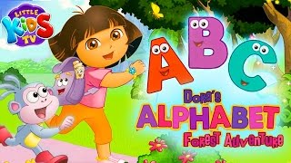 Dora the Explorer  ABC Nursery Rhymes COLLECT  Dora Alphabet Forest Adventure [upl. by Burkley]