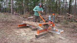 Setting up my new Norwood PM14 Chainsaw Sawmill and Cutting First Lumber [upl. by Orthman754]