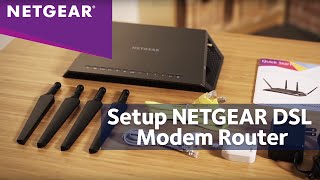 How To Install a NETGEAR DSL Modem Router [upl. by Coralie432]