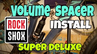 Volume spacer Installation RockShox Super deluxe [upl. by Fabiola]