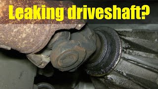 How to fix a driveshaft oil leak [upl. by Sargent540]