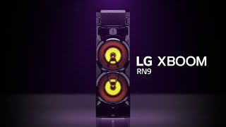 LG XBOOM  Conoce el nuevo minicomponente RN9 [upl. by Enuahs311]