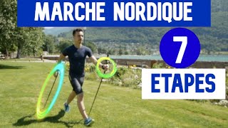 Marche Nordique  LA TECHNIQUE EN 7 ÉTAPES [upl. by Nolra132]