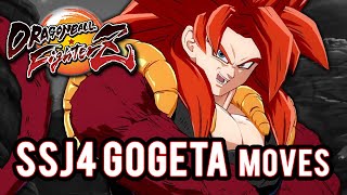 Dragon Ball FighterZ  Super Saiyan 4 Gogeta Moves Combos DLC 13 [upl. by Laius]