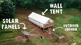 The Ultimate Off Grid Wall Tent Tour [upl. by Levitus]