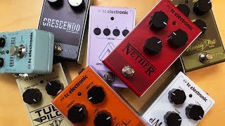 Unboxing and First impressions of 8 pedals from TC Electronics [upl. by Thursby]