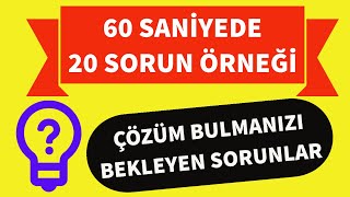 Teknoloji Tasarım Projeleri İçin 20 Sorun Örneği Sorunlar Bizden Projeler Çözümler Sizden [upl. by Danuloff92]